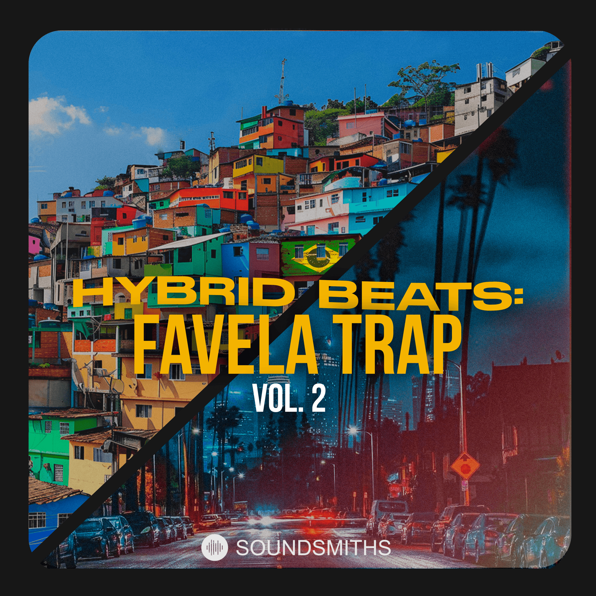 Hybrid Beats: Favela Trap Vol. 2 – A dynamic sample pack blending Brazilian baile funk rhythms with hard-hitting LA trap beats. 